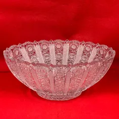 ボヘミア　クリスタルガラス　フラワーベース　花瓶　置物　インテリア