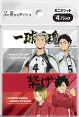 【３セット】ハイキュー！！　ミニポケットティシュ４個組 【 ダイレイ 】 【 ティッシュ 】