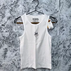 新品　GOTCHA　ガッチャ　タンクトップ　ノースリーブ　丸襟　薄手　春　夏【size 150】　ホワイト　白
