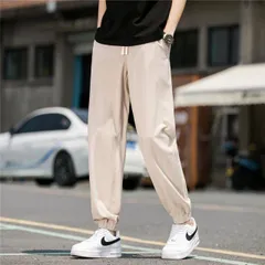 種類109：XL/T：LightGrayNavy メンズ ファッション 服 男性用 オシャレ シンプル 大人 かっこいい 大きいサイズ ストリート 紳士服 リネン パンツ 春秋 綿 ズボン ストレート カジュアル