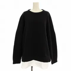 エンフォルド ENFOLD CUT AND SEWN スウェット 300EA280-2670 トレーナー 裏起毛 レイヤード 長袖 38 ネイビー 紺 /☆Gのサムネイル