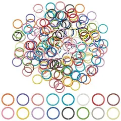 PandaHall 160個 10mm マルカン 丸環 16色 ジャンプリング リング 基礎パーツ 金具セット アクセサリーパーツ ジュエリー用 ピアス・イヤリング・ブレスレットなど 製作キット 手作り 素材 材料 DIY用 クラフト用 ジャンプリング