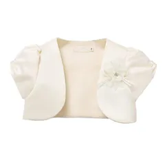 【数量限定】子供 長袖 ボレロ カーディガン 結婚式 ボレロ 子供服 女の子 春夏秋 可愛い キッズ フォーマル ボレロ [VOKLLIYU] ドレス ボレロ 通園 通学 入園式 卒園式 入学式 発表会 演奏会 80/90/100/110/120/130/14