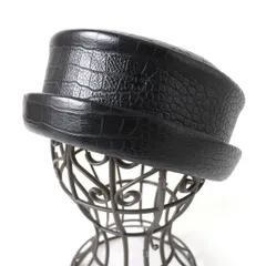 forsomeoneハットブラック　黒鹿革ディアスキンldh forsomeoneハットブラック黒鹿革ディアスキンldh
