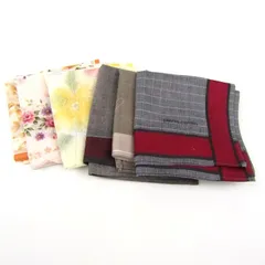 ピエールカルダン ハンカチ 6点セット ブランド まとめて 大量 小物 メンズ レディース Pierre Cardin 【中古】