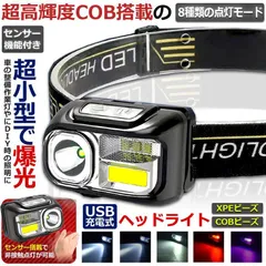 ヘッドライト 充電式 ledヘッドライト アウトドア用ヘッドライト SOSフラッシュ 8つ点灯モード 軽量 角度調整可 防災 停電時用 登山 夜釣り キャンプ アウトドア ハイキングのサムネイル