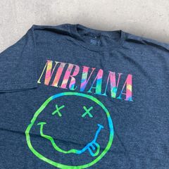 US古着 メキシコ製 NIRVANA ニルバーナ バンド Tシャツ XL ダークグレー