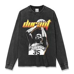 NBA フ ェニックス サンズ ケビン デュラント ヴィンテージ加工 ロンT 長袖 Tシャツ S～3XL