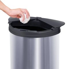 中古 applife アップライフ 自動開閉 ダストボックス 黒 47L センサー式 ステンレス製 ふた付き 自動ゴミ箱 センサー付きごみ箱 スマートゴミ箱