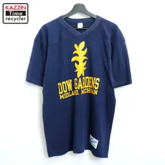 80s USA製 vintage Champion フットボールＴシャツ メンズ 表記Lサイズ