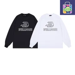 【本日限定特価】ON 818 メンズ ロングスリーブ Tシャツ プリント ブラック/ホワイト S-L [本日特価|新品未使用品]