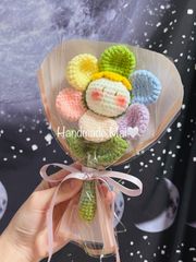 六色花　編み物