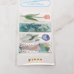 【フォローで10%オフ】キングジム KITTA（キッタ）クリア フラワー KITT009 東出桂奈 / コンパクトなマスキングテープ _