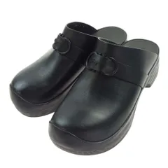 Salvatore Ferragamo サルヴァトーレフェラガモ サンダル ロゴ レザー ミュール サンダル シューズ ブラック系 7【中古】のサムネイル