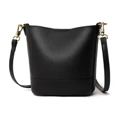 [Lanikai Blue] (ラニカイブルー) ショルダーバッグ 本革 レディース 小さめ おしゃれ シンプル スマホ 軽量 (ブラック) [ブラック]