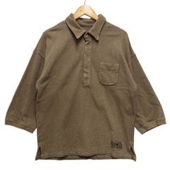 TENDERLOIN テンダーロイン MOSS STITCH POLO モス ステッチ バックロゴ刺繍 ポロシャツ ブラウン系 サイズ M 正規品 / 51234
