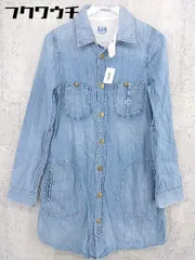 ◇ ◎ Lee リー × URBAN RESEARCH ROSSO 長袖 ミニ デニム シャツ ワンピース サイズS インディゴ レディース 【中古】 【1002802359255】