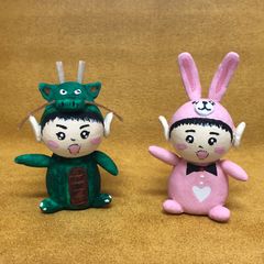 干支人形　ゆく年くる年セット（2個セット）