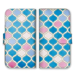 iPhoneX iPhoneXS  ケース 手帳型 アイフォンX アイフォンXS スマホケース 携帯ケース タイル モロッカン モザイク カラフル レトロ 大人 可愛い エキゾチック おしゃれ パステルカラー  カラー04