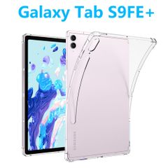 Galaxy Tab S9 FE+ タブレットケース ギャラクシータブ エアクッション ペン収納 TPU クリアケース ソフト 透明 薄型 軽型カバー ケース 衝撃吸収 シンプル無地