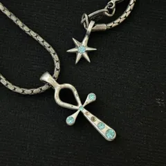 BICO ビコ ネックレス アンク 十字架 & スターモチーフ チャーム付き　1001002