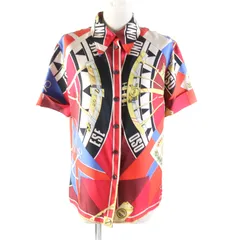 希少】HERMES・エルメス・半袖シャツ・大空の狂気・赤・マルジェラ期