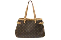 極美品 LOUIS VUITTON ルイヴィトン ハンドバッグ バティニョールオリゾンタル M51154 モノグラム ブラウン 中古 4b005932