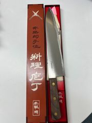 堺實光 白二 七寸 ムキモノ包丁 鏡面 黒檀柄 - メルカリ