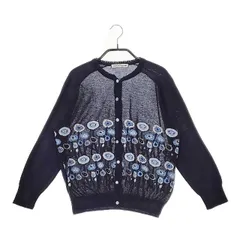 ミナペルホネン　カシミヤ　シルク混　dotwind柄　カーディガン　美品　7万越 ミナペルホネンカシミヤシルク混dotwind柄カーディガン美品7万越