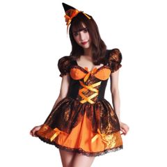 [ブライトララ] ハロウィン コスプレ ウィッチ コスチューム 仮装 衣装 魔女 大人 ハロウィン仮装