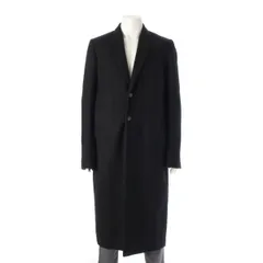 ✨極美品✨ RICK OWENS ロングコート　レザー切替　黒　イタリア製 Rick Owens Officer コート | ブラック | FARFETCH JP
