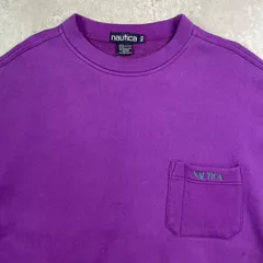 90年代 NAUTICA ノーティカ ワンポイントロゴ刺? スウェットシャツ 胸ポケ メンズXL相当 