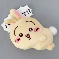 【中古】バッジ・ビンズ うさぎ(ハァ!?) ぬいぐるみバッジ 「ちいかわマーケット ちいかわくじ ちいかわ なんか小さくてかわいいやつ うさぎだらけくじ」 E賞