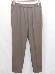 ◇ COLLAGE GALLARDAGALANTE コラージュ ウエストゴム シンプル テーパードパンツ サイズF ダークブラウン レディース P  【1407260005278】