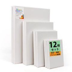 【全商品送料無料!!】初心者 部屋飾り 壁に掛ける セット キャンバス キャンバス YTOPRO オイル漏れ防止 厚手綿製 油絵の具 水彩画・油絵画・アクリル絵兼用カンバス キャンバスボード 画材 張りキャンバス 油絵 木枠 12枚入