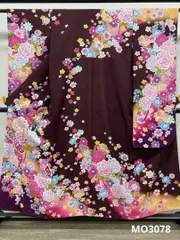 振袖 豪華 紋意匠 薔薇 身丈147cm 撥水加工済 小柄向き