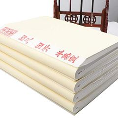 お値段交渉可●100枚の空白の中国の書道のライスペーパーの生の宣紙