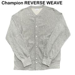 Champion チャンピオン REVERSE WEAVE リバースウィーブ スナップボタン スウェット ブルゾン カーディガン グレー Mサイズ