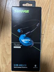 【新品　未使用品】SHURE ワイヤレスイヤホン BT2シリーズ SE215SPE-B+BT2-A トランスルーセントブルー : マイク・リモコン付