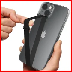 【新着商品】Sinjimoru 着脱簡単 伸びる携帯ストラップ、ワイヤレス充電対応 スマホバンド型リング ぴったりなフィット感のため三つのサイズオプション 落下防止 片手操作簡単 スマホケースに引っ掛けるiPhoneフィンガーストラップ 全機種対応スマホグリッ