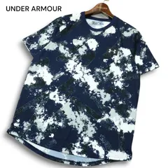 22SS★ UNDER ARMOUR アンダーアーマー バスケットボール ウェア テック ショートスリーブ 半袖 Tシャツ Sz.M メンズ 紺
