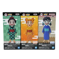 鬼滅の刃 WCF ワールドコレクタブルフィギュア 竈門炭治郎 炭子 我妻善逸 善子 嘴平伊之助 猪子 3点セット 中古未開封品