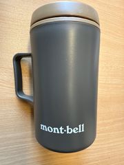 mont-bell モンベル サーモマグボトル 蓋付き 持ち手あり ダークグレー系