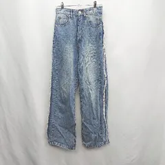 ◇ forksy. フォルクシー カジュアル おしゃれ デニム ストレート パンツ サイズS ブルー系 レディース E  【1407020001359】のサムネイル