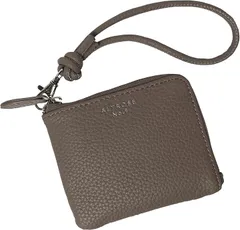 Crossmarbery(クロスマーベリー) コンパクト財布 レディース 薄型 使いやすい l字ファスナー ミニ財布 軽量 シンプル 通勤 通学 可愛い 小さめ おしゃれ スリム プレゼント R74(シボブラウン)