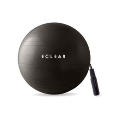 新品 エレコム バランスボール 55cm フィットネス 空気入れ付き ブラック HCF-BB55BK
