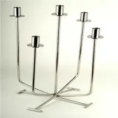 キャンドルスタンド 5灯 ステンレス