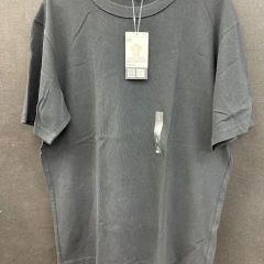 未使用　ユニクロ/UNIQLO/クールネックT/半そで/100％綿/L/Black/364　RC108/HT0240NX-JP
