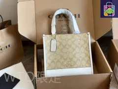 COACH デンプシー トートバッグ - ホワイト 22×21cm [本日特価|新品未使用品]