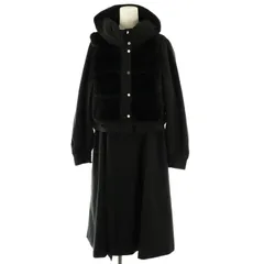 トゥービーシック TO BE CHIC 3WAYタフタ ダウンコートベスト付 レイヤード 40 ブラック /DF ■OSのサムネイル